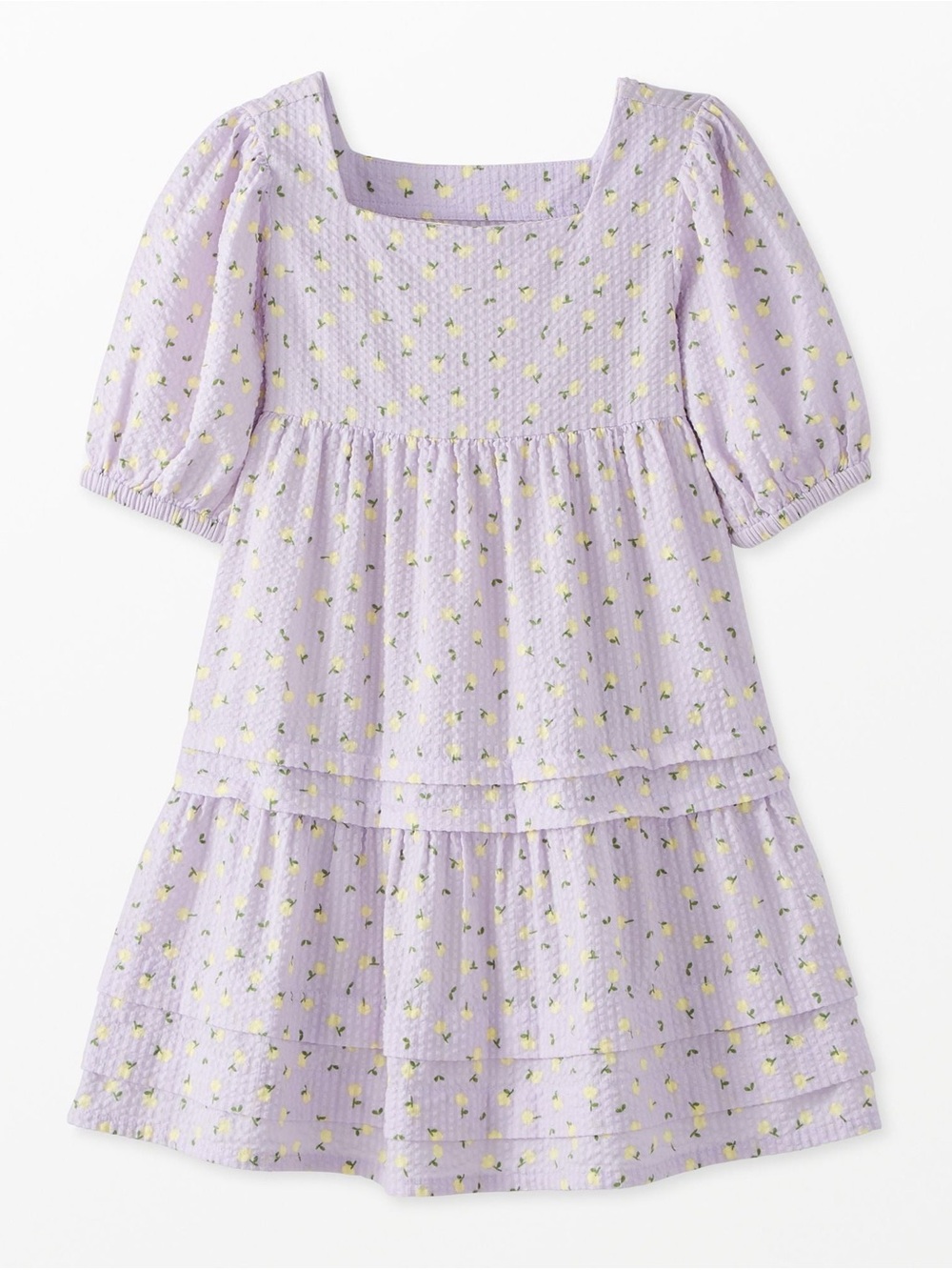 Hanna Andersson Seersucker Tiered Dress